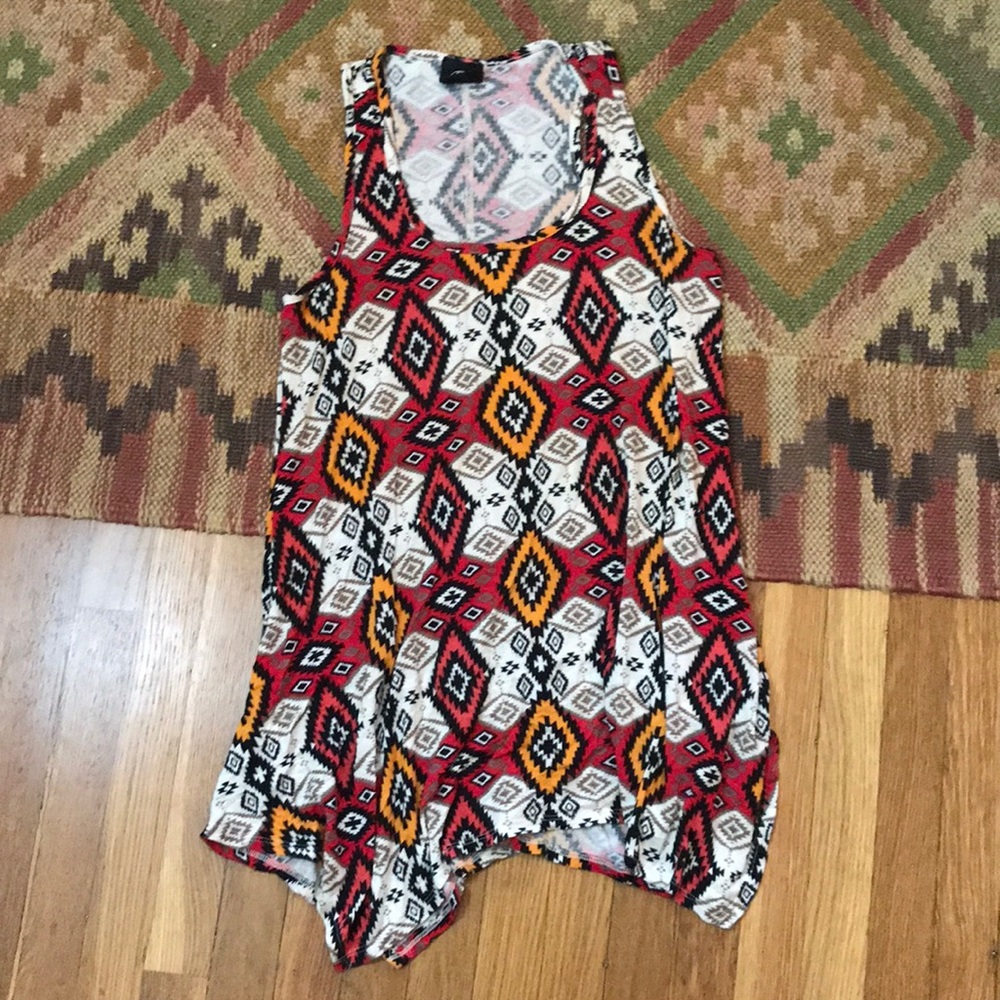 Nordstrom Bobeau Flowy Aztec Tank